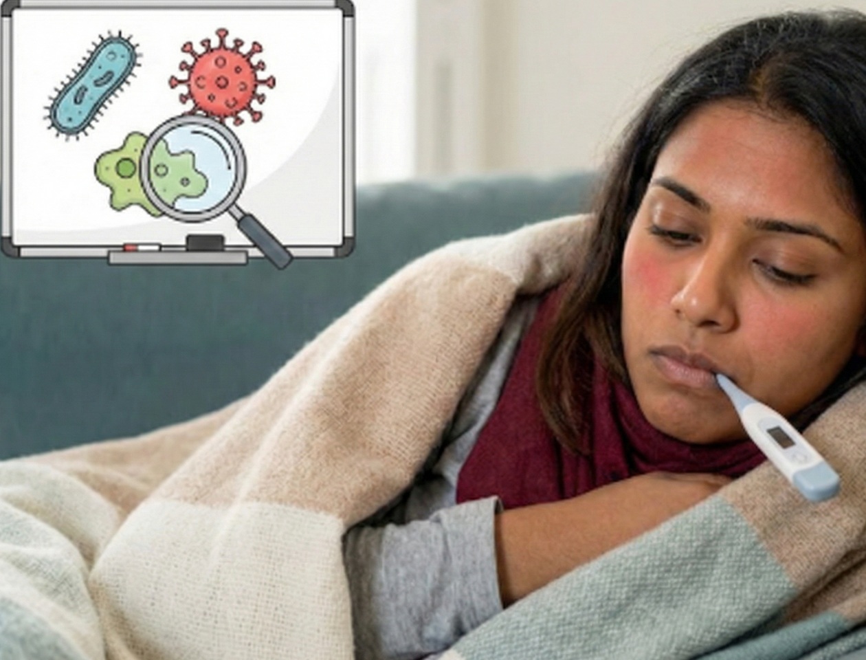 Tropical fever rapid point-of-care test cassette